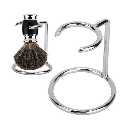 Buachois Shaving Brush Stand, Stainless Steel Razor Holder for Salon Home Travel Use, Organize Shaving Supplies, Vertical Design, Modern Aesthetics