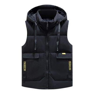 Gefomuofe Men's Quilted Vest Without Hood Body Warmer Quilted Vest Down Vest Quilted Vest Sports Vest Transition Jacket Lightweight Puffer Winter Work Vest Warm Transition Jacket Body Warmer Outdoor,
