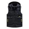 Gefomuofe Men's Quilted Vest Without Hood Body Warmer Quilted Vest Down Vest Quilted Vest Sports Vest Transition Jacket Lightweight Puffer Winter Work Vest Warm Transition Jacket Body Warmer Outdoor, view 1