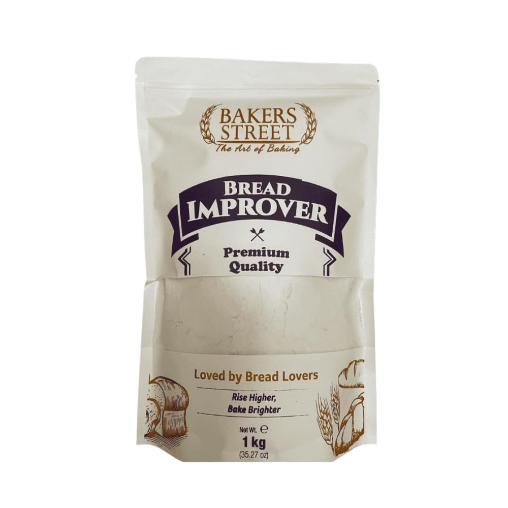 Bakers Street Bread Improver 1kg - Clean Label - General Purpose Dough Conditioner for All Bread Types - Helps Bread Rise Higher & Bake Brighter