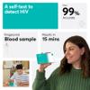 Newfoundland HIV Test Kit - 1 Test - HIV Positive Detection - 99% Accurate Home Test for Viral Load Levels - CE Certified - Blood Test Kit for HIV-1, HIV-2 Immunodeficiency - Detect Early HIV Signs view 2