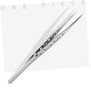 minkissy 2pcs Anti-Static Eyebrow Tweezers Professional Nail Art Tools for Men Women Curved Straight Tips for Precision Manicure Eyelash Applications view 2