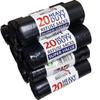 AMD Nexus 100 Heavy Duty Refuse Sack | Black | 72x85 cm | 75 L | Kitchen Bin Liners | Bin Liner | Bin Bags | Strong Waste Bags | Dustbin Bags view 1