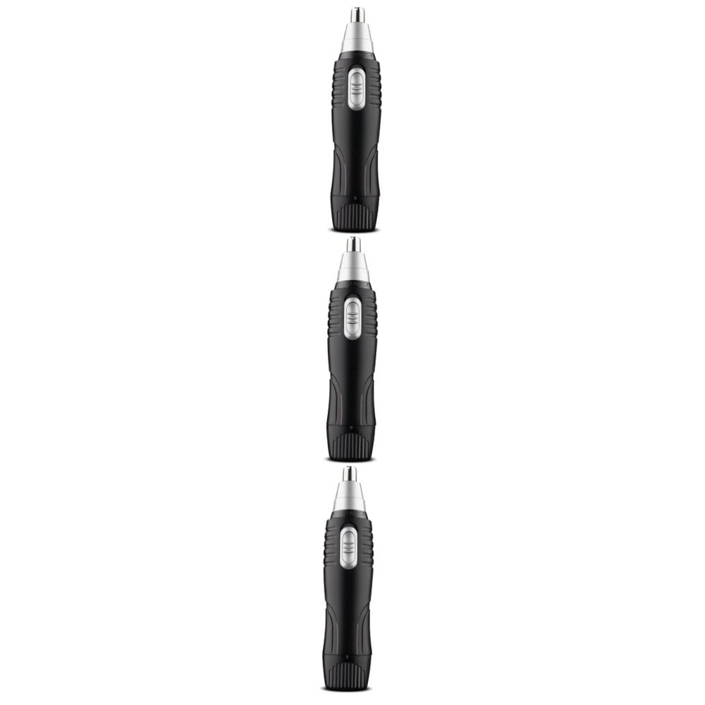 Beavorty 3pcs Nose and Beard Trimmer Cleaning System for Men Ergonomic Design Safety Faster Hair Trimming for Nose and Beard