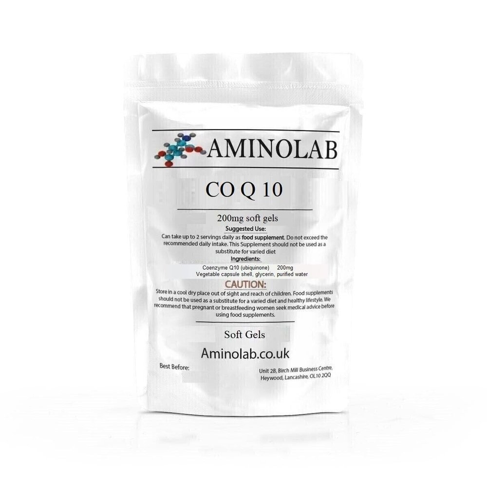 Aminolab - CO Enzyme Q10 (COQ10) 200mg 60 Soft gels