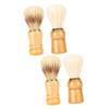 Beavorty 4pcs Shave Brush Wood Handle Shaving Brush Mens Father's Day Gifts for Men view 1