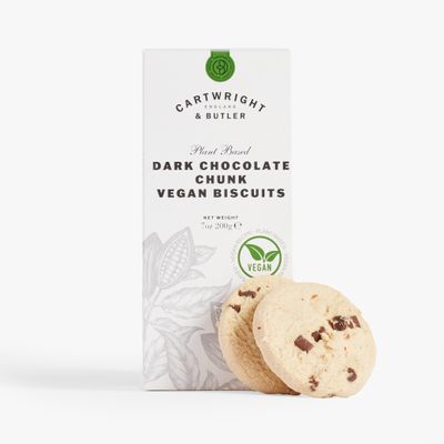 Cartwright & Butler | Vegan Dark Chocolate Chunk Biscuits In Carton