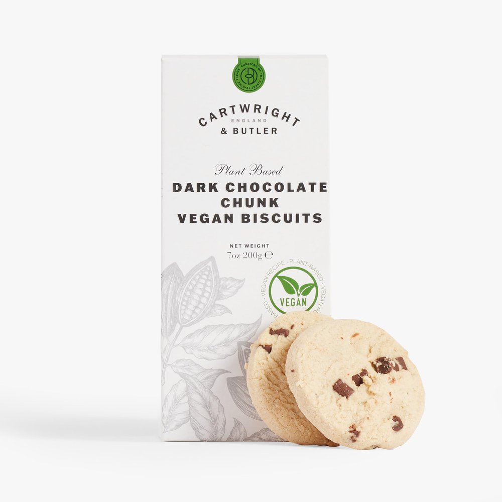 Cartwright & Butler | Vegan Dark Chocolate Chunk Biscuits In Carton