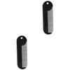 Beavorty 2pcs Zinc Alloy Beard Comb Portable Hair Styling Accessory for Men Mini Beard Shaper for Grooming and Care for Neckline and Styling Black view 1