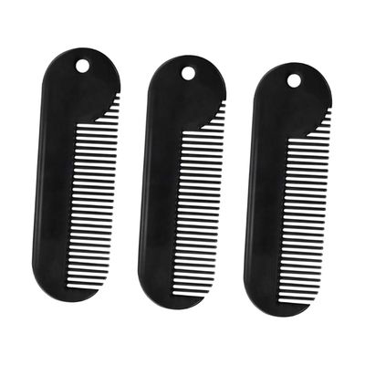 FRCOLOR 3pcs Beard Shaping Tool for Men Zinc Alloy Comb Hair Styling Compact Salon Quality