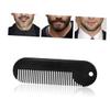 FRCOLOR 3pcs Beard Shaping Tool for Men Zinc Alloy Comb Hair Styling Compact Salon Quality view 2