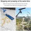 2023 Large Surface Microfiber Flat Mop, Wall Cleaning Mop Long Handle, 360Rotating Mop Dewatering Scraper, Self-Contained Dewatering Scraper Mop (2 Pads) view 4