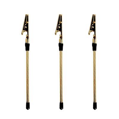 3Pcs Bracelet Jewelry Helper Tool, Metal Jewelry Wearing Aids Bracelet Clasp Helper Tool Assistance Tool for Necklace, Watch Band, Zippers (Gold)