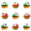 24 Pre-Cut Christmas Robins Themed Edible Wafer Paper Cake Toppers Decorations view 1