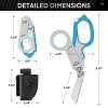 Trauma Shears Emergency Response Shears, Stainless Steel Foldable Scissors Pliers, Outdoor Camping Rescue Scissors Tools view 2