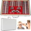 MOXAC Professional Optometry Eye Equipment,266 pcs Optical Trial Lens Set Plastic Rim Aluminium Case + Free Trial Frame view 1