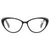 3-Pack Cat Eye Computer Reading Glasses for Men and Women, Lightweight Blue Light Blocking Spring Hinge Reader (Color : Red+Black, Size : 3.5 x) view 4