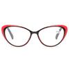 3-Pack Cat Eye Computer Reading Glasses for Men and Women, Lightweight Blue Light Blocking Spring Hinge Reader (Color : Red+Black, Size : 3.5 x) view 4