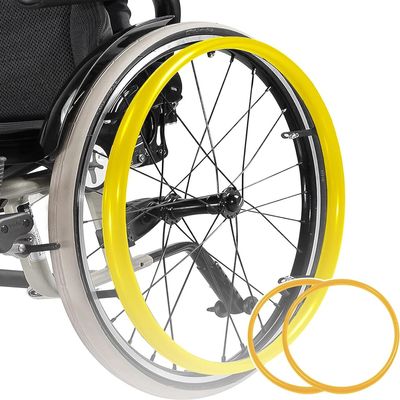 1 Pair Silicone Wheelchair Push Rim Covers,Wheelchair Push Ring Protective Cover, Non-Slip Wear-Resistant Hand Push Cover, Push Ring Protective Cover (Color : D, Size : 22in)