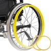 1 Pair Silicone Wheelchair Push Rim Covers,Wheelchair Push Ring Protective Cover, Non-Slip Wear-Resistant Hand Push Cover, Push Ring Protective Cover (Color : D, Size : 22in) view 1