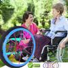 1 Pair Silicone Wheelchair Push Rim Covers,Wheelchair Push Ring Protective Cover, Non-Slip Wear-Resistant Hand Push Cover, Push Ring Protective Cover (Color : D, Size : 22in) view 4
