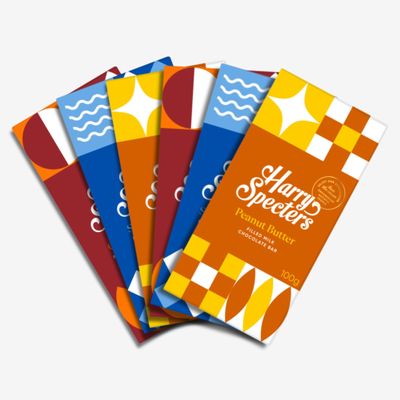 Pack of 6 Harry Specters Filled Chocolate Bars - Variety Pack