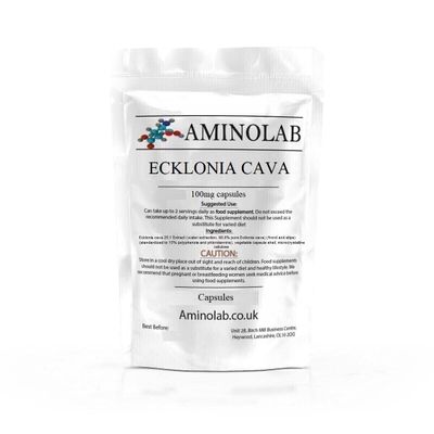 AMINOLAB - Ecklonia Cava - High Strength 100mg 30 Tablets - Heart, Brain and Metabolic Health - Rich ANTIOXIDANT