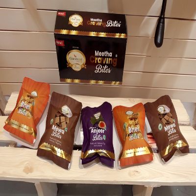 Ghasitaram Gifts Jaiccha Meetha Craving Bites Box |Gift for Diwali,Holi,Rakhi,Valentine,Christmas,Birthday,Anniversary,Her,Him|