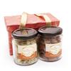 Ghasitaram Gifts Jaiccha 2 Jars Red Box with Flavoured Raisins and Chocolate Almonds |Gift for Diwali,Holi,Rakhi,Valentine,Christmas,Birthday,Anniversary,Her,Him| view 1