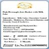 Ghasitaram Gifts Jaiccha Pink Rectangle Jute Basket with Milk Cake |Gift for Diwali,Holi,Rakhi,Valentine,Christmas,Birthday,Anniversary,Her,Him| view 4