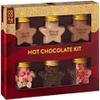 6Pk Chocolate Stars Jars Kit Selection - Flavoured Hot Chocolate Set - Treat For Lover's - Cozy Winter Indulgence - Delights Sweet Comfort in Every Sip - Star-Shaped Chocolates view 1