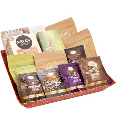 Ghasitaram Gifts Jaiccha Big Red Tray |Gift for Diwali,Holi,Rakhi,Valentine,Christmas,Birthday,Anniversary,Her,Him|