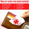 Elm City Direct Do Not Resuscitate DNR Medical Alert Wallet Card with Emergency Contact Form, Set of 2 Cards view 4