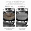 Tzstz 100 Pcs 53mm Coffee Paper Filter Disposable Coffee Filter Paper for 53mm Coffee Portafilters Compatible with most coffee machines view 4