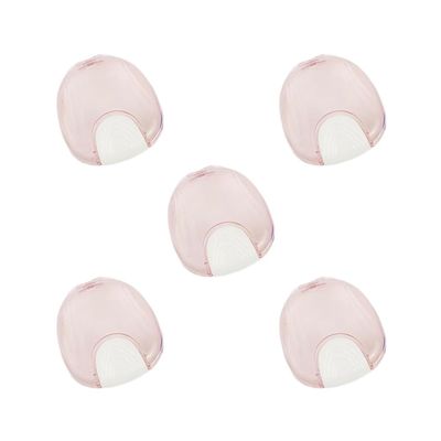 5 Set of Retainer Case Cleaning Box Holder for Mouth Guard Aligner Pink, 9x8.2x2.8 cm