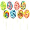 15 x LOLLIPOPS RAINBOW LOLLIES 30g CAKE TOPPERS KIDS PARTY BAGS HALAL VEGAN view 1