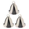 ORFOFE 3pcs Thickened Felt Sauna Cap for Head Sauna Supplies for Steam Hats Use view 1