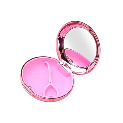 rongweiwang Travel Retainer Case with Mirror Mouth Guard Case for Enhanced Protection, Rose Gold