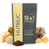 NUTRILIC 10 Mushroom Coffee Decaf Arabica Blend with Lions Mane, Chaga, Reishi, Maitake, Shitake, Black Fungus, Tremella, Ginseng Extract, Cordyceps, and Golden Mushroom view 1