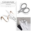 Beard & Nose Hair Scissors - Small Eyebrow & Moustache Trimmer - Sharp Cutting & Trimming - Travel Size - For Men & Women view 2