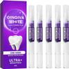 Gingivawhite Gums Corrector, Gums Corrector, Purple Teeth Whitening Pen, Gums Therapy Gel, Purple Teeth Whitening Gel, for Sensitive Teeth, Stain Removal (5pcs)