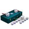 Tea Set Set White Porcelain Kung Fu Tea Set Side Handle Pot Tea Cup Set Gift Box Gift (D Light Grey) view 1