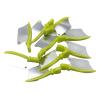 Windplusya 50 Pcs/Box Dental Wedge Knife, Teeth Interproximal Plastic Wedge, Dental Plastic Gap Wedge with Stainless Steel Matrix.-S view 1