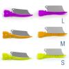 Windplusya 50 Pcs/Box Dental Wedge Knife, Teeth Interproximal Plastic Wedge, Dental Plastic Gap Wedge with Stainless Steel Matrix.-S view 3