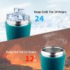 TOOFEEL Stainless Steel Protein Shaker Bottle - 20 oz Double Walled Insulated Cup, Keeps Cold/Hot for Gym Workout Mixes view 3
