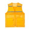 Gefomuofe Men's Work Vest Outdoor Vest with Many Pockets Multifunctional Vest Safari Vest Summer Multifunctional Vest Breathable Fishing Camping Hunting Safari Vest with Many Pockets, F Yellow, L view 1