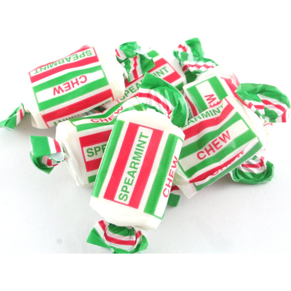 Spearmint Chews Indvidually Wrapped Sweets From 100Grams (800grams)