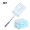 Disposable Duster Refill, Fluffy Hand Duster with 10pcs Duster Head Replacement, Disposable Cleaning Dusters Kit for Home Car Cleaing view 2