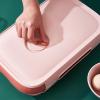 Egg Container for Refrigerator with Lid, Egg Drawer, Reusable Egg Storage, Fridge Organizer for Chicken Egg, Large Capacity Egg Holder(Pink) view 4