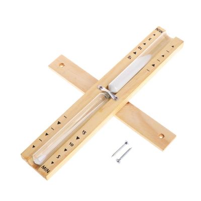 Eighosee Wall-Mounted Hourglass White Sand 15 Minutes Fit for Use in the Sauna Room